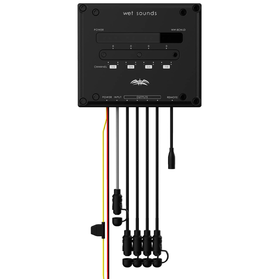 Wet Sounds WW-8CH-LD 8 Kanal Marin Dijital Ses Amplifikatörü - Tekne Ses Sistemi