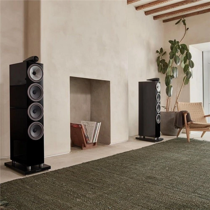 Bowers & Wilkins 702 S3 Tower/Kule Hoparlör Parlak Siyah Çift - Tekne Ses Sistemi