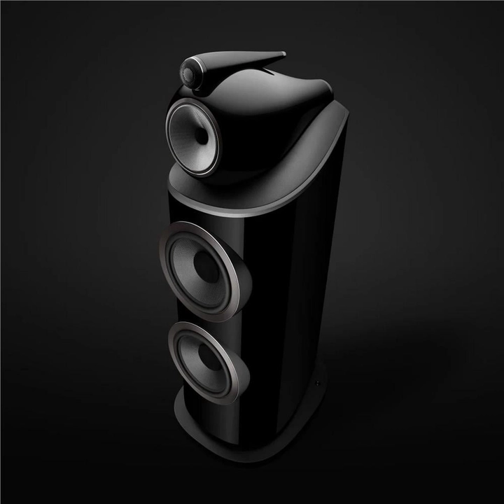 Bowers & Wilkins 801 D4 Tower/Kule Hoparlör Parlak Siyah Çift - Tekne Ses Sistemi