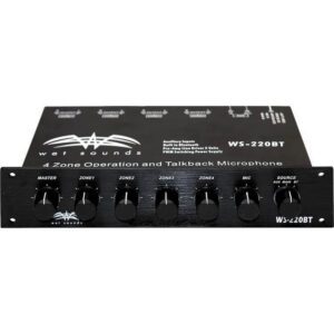 Wet Sounds WS-220 BT 4 Bölge Bluetooth Marin Seviye Kontrol Cihazı - Tekne Ses Sistemi