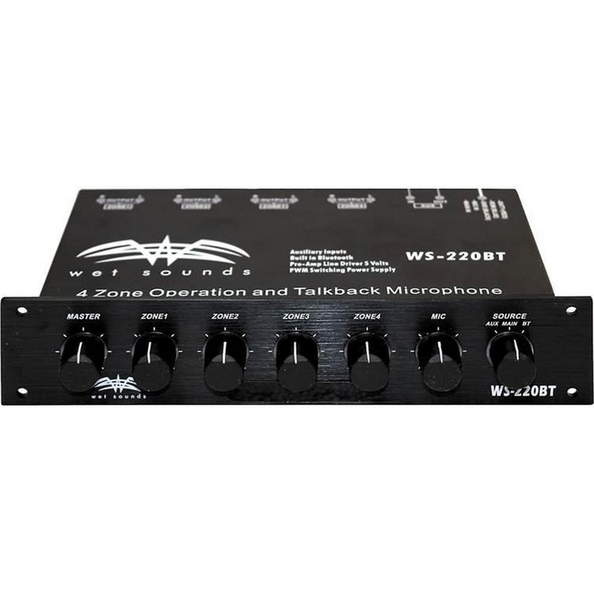 Wet Sounds WS-220 BT 4 Bölge Bluetooth Marin Seviye Kontrol Cihazı - Tekne Ses Sistemi