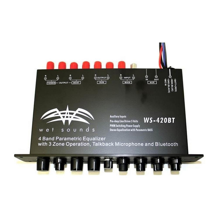 Wet Sounds WS-420 BT 4 Band Bluetooth Marine Equalizer - Tekne Ses Sistemi