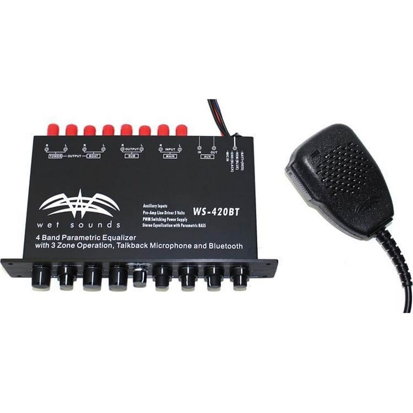 Wet Sounds WS-420 BT 4 Band Bluetooth Marine Equalizer - Tekne Ses Sistemi