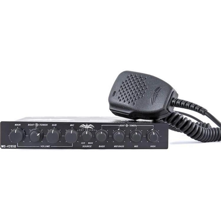 Wet Sounds WS 420 SQ 4 Band Mikrofonlu Marine Equalizer - Tekne Ses Sistemi