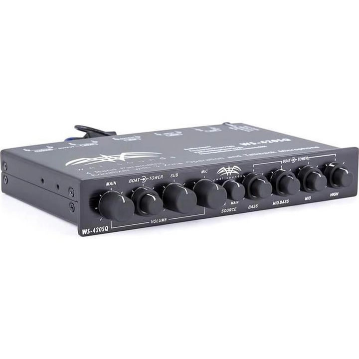 Wet Sounds WS 420 SQ 4 Band Mikrofonlu Marine Equalizer - Tekne Ses Sistemi