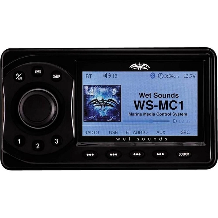 Wet Sounds WS-MC1 4 Zone Bluetooth Marine Media Center - Tekne Ses Sistemi