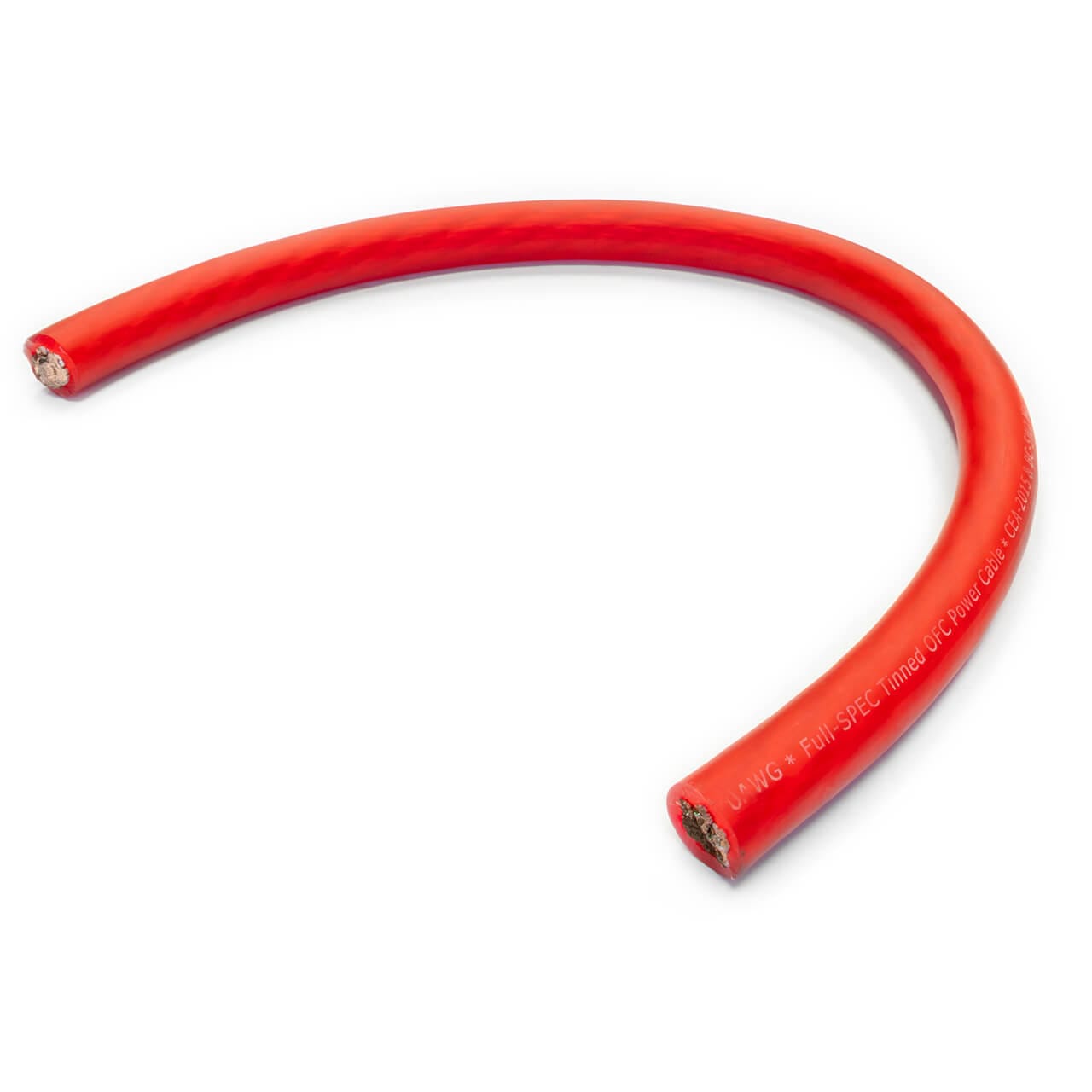 Wet Sounds Red Frosted 1/0 GA Wet Wire 1/0 Gauge Amplifikatör Kablosu - 50 Ft Makara - Tekne Ses Sistemi