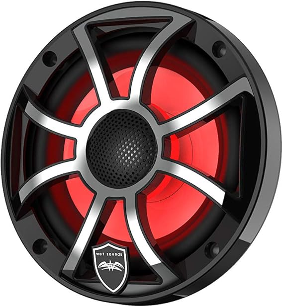 Wet Sounds REVO 6-SWB Siyah XS / Paslanmaz Kaplama Ön Izgaralı 6.5” Koaksiyel Hoparlörler (Çift) - Tekne Ses Sistemi