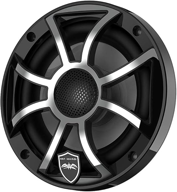 Wet Sounds REVO 6-SWB Siyah XS / Paslanmaz Kaplama Ön Izgaralı 6.5” Koaksiyel Hoparlörler (Çift) - Tekne Ses Sistemi