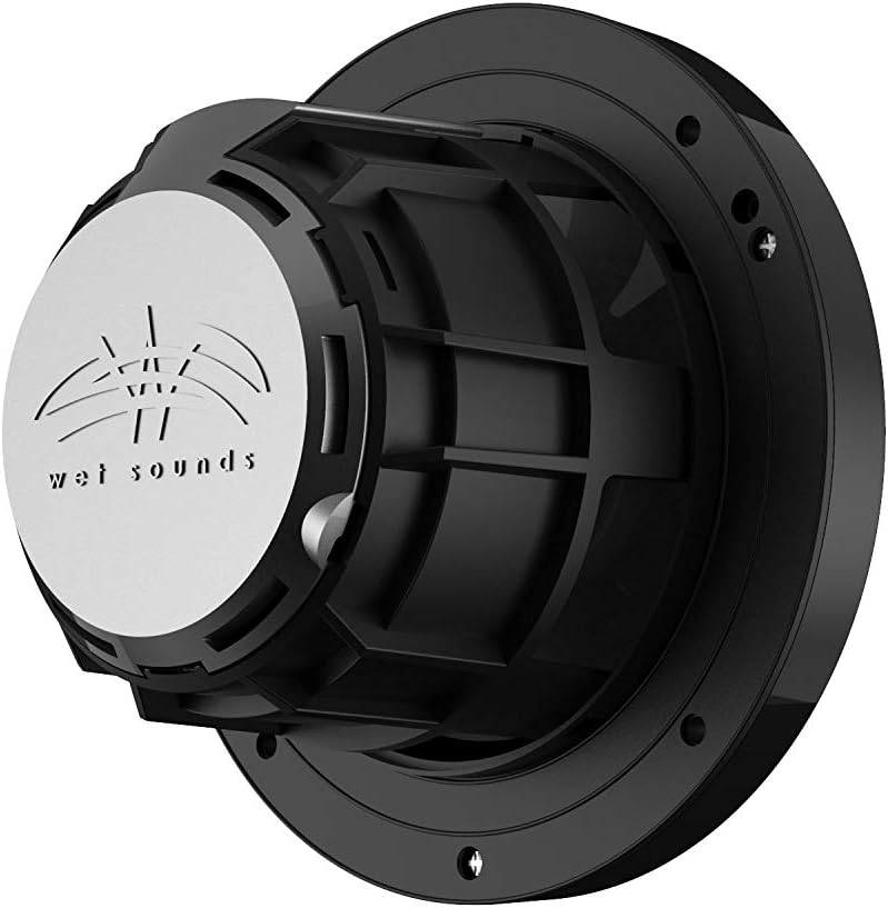 Wet Sounds REVO 6-SWB Siyah XS / Paslanmaz Kaplama Ön Izgaralı 6.5” Koaksiyel Hoparlörler (Çift) - Tekne Ses Sistemi