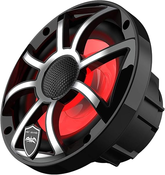 Wet Sounds REVO 6-SWB Siyah XS / Paslanmaz Kaplama Ön Izgaralı 6.5” Koaksiyel Hoparlörler (Çift) - Tekne Ses Sistemi