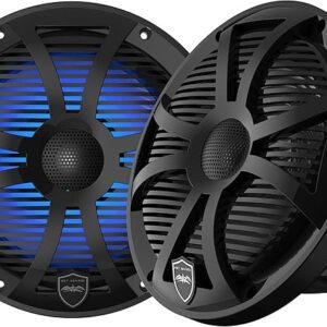 Wet Sounds REVO 8-SWB Siyah Kapaklı 8" Koaksiyel Marine Hoparlör RGB - Tekne Ses Sistemi