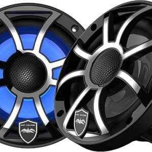 Wet Sounds REVO 6-SWB Siyah XS / Paslanmaz Kaplama Ön Izgaralı 6.5” Koaksiyel Hoparlörler (Çift) - Tekne Ses Sistemi