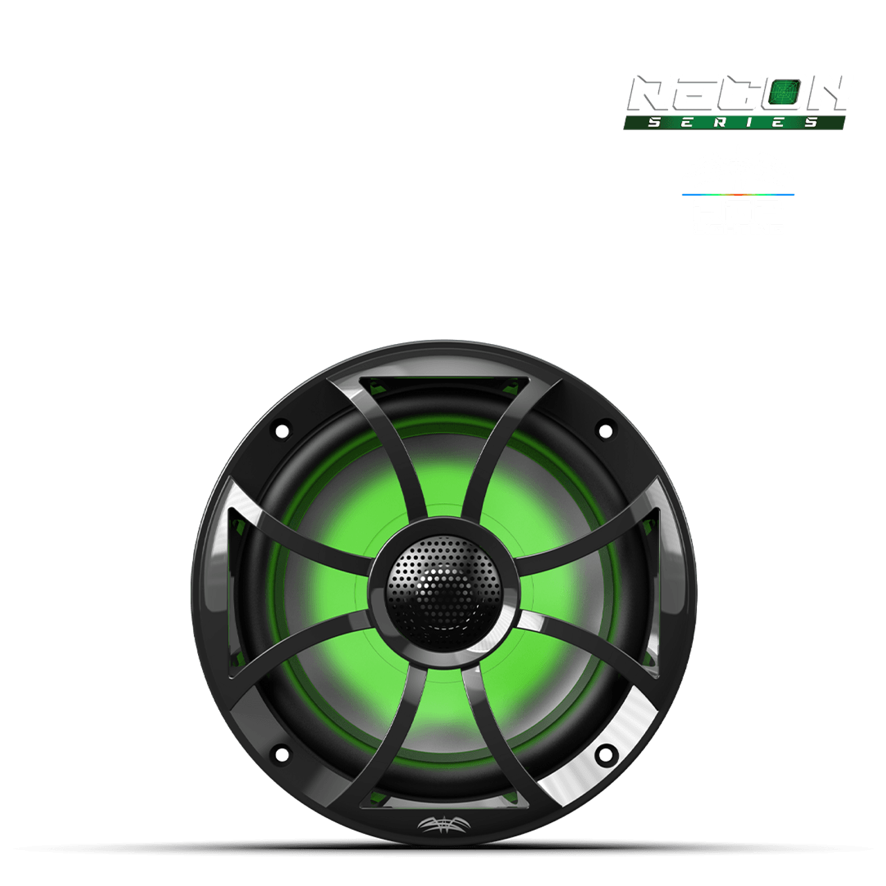 Wet Sounds RECON 6-BG RGB | RECON™ Serisi 6.5" Yüksek Çıkışlı Komponent Tarzı Koaksiyel Hoparlörler (XS-Black RGB Izgara) - Tekne Ses Sistemi