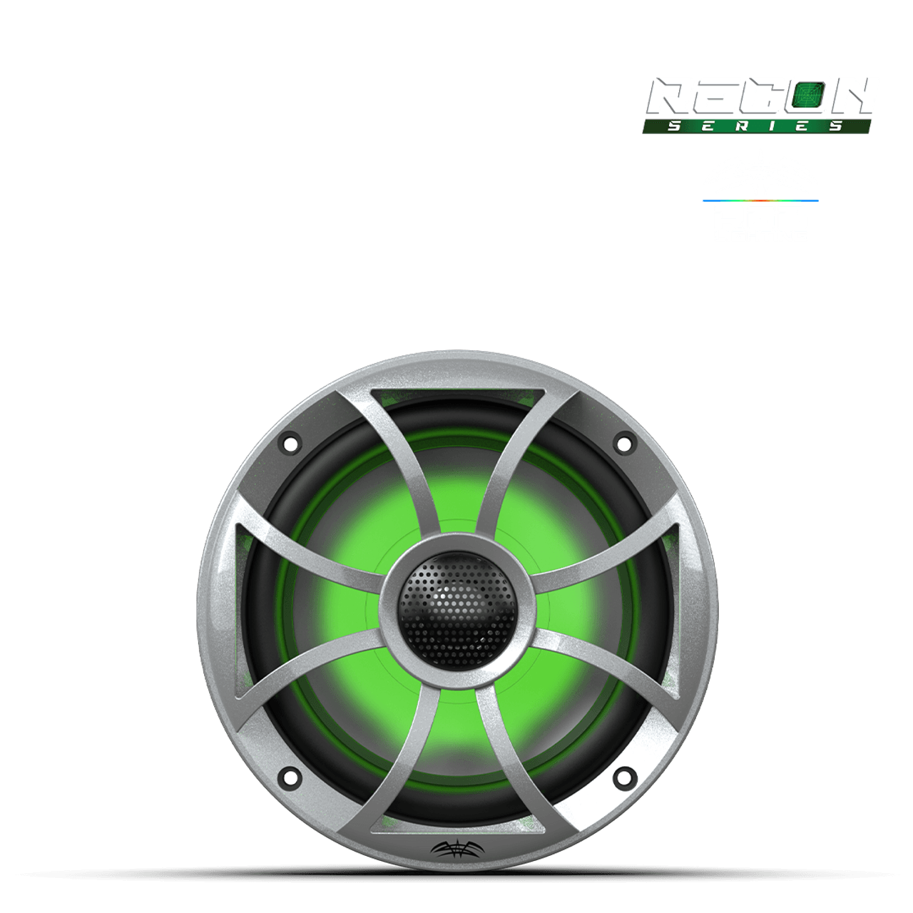 Wet Sounds RECON 6-S RGB | RECON™ Serisi 6.5" Yüksek Çıkışlı Komponent Tarzı Koaksiyel Hoparlörler (XS-Silver RGB Izgara) - Tekne Ses Sistemi