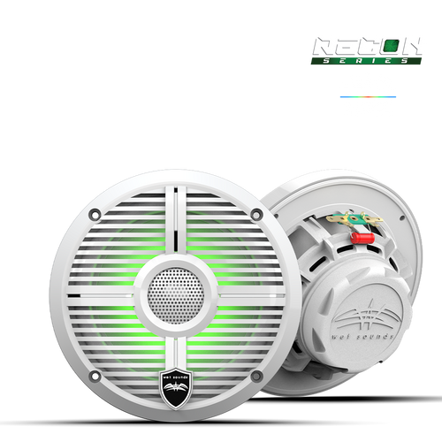 RECON 6 XW-W RGB | RECON™ Series 6.5-inch High-Output Component Style Coaxial Speakers w/ XW-White RGB Grilles - Tekne Ses Sistemi