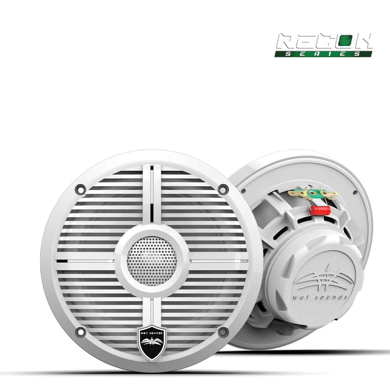 Wet Sounds RECON 6 XW-W | RECON™ Serisi 6.5" Yüksek Çıkışlı Komponent Tarzı Koaksiyel Hoparlörler (XW-Beyaz Izgara) - Tekne Ses Sistemi