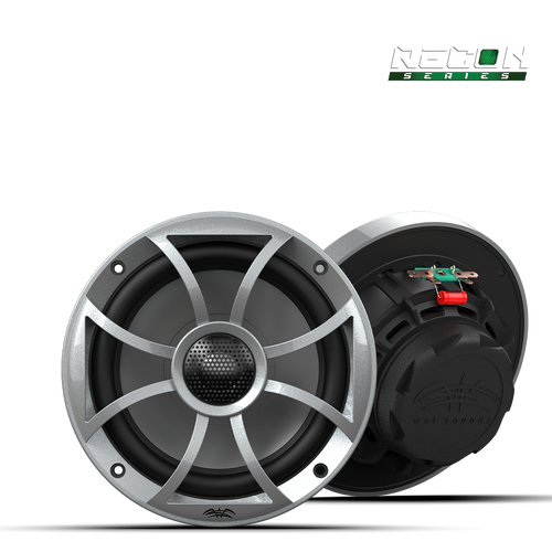 Wet Sounds RECON 6-S | RECON™ Serisi 6.5" Yüksek Çıkışlı Komponent Tarzı Koaksiyel Hoparlörler (XS-Silver Izgara) - Tekne Ses Sistemi