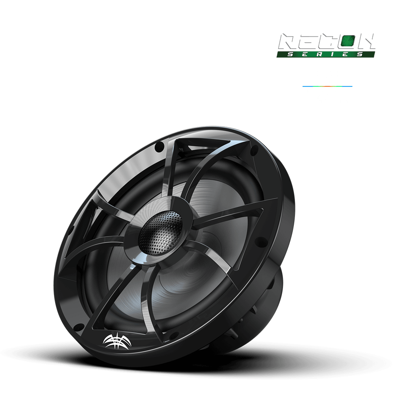 RECON 8-BG RGB | RECON™ Serisi 8” Yüksek Çıkışlı Komponent Tarzı Koaksiyel Hoparlör – XS-Siyah RGB Izgaralı - Tekne Ses Sistemi