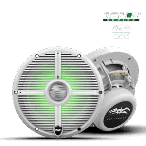 RECON 8 XW-W RGB – 8 inç Yüksek Çıkışlı Koaksiyel Hoparlör (Beyaz RGB Izgaralı) - Tekne Ses Sistemi