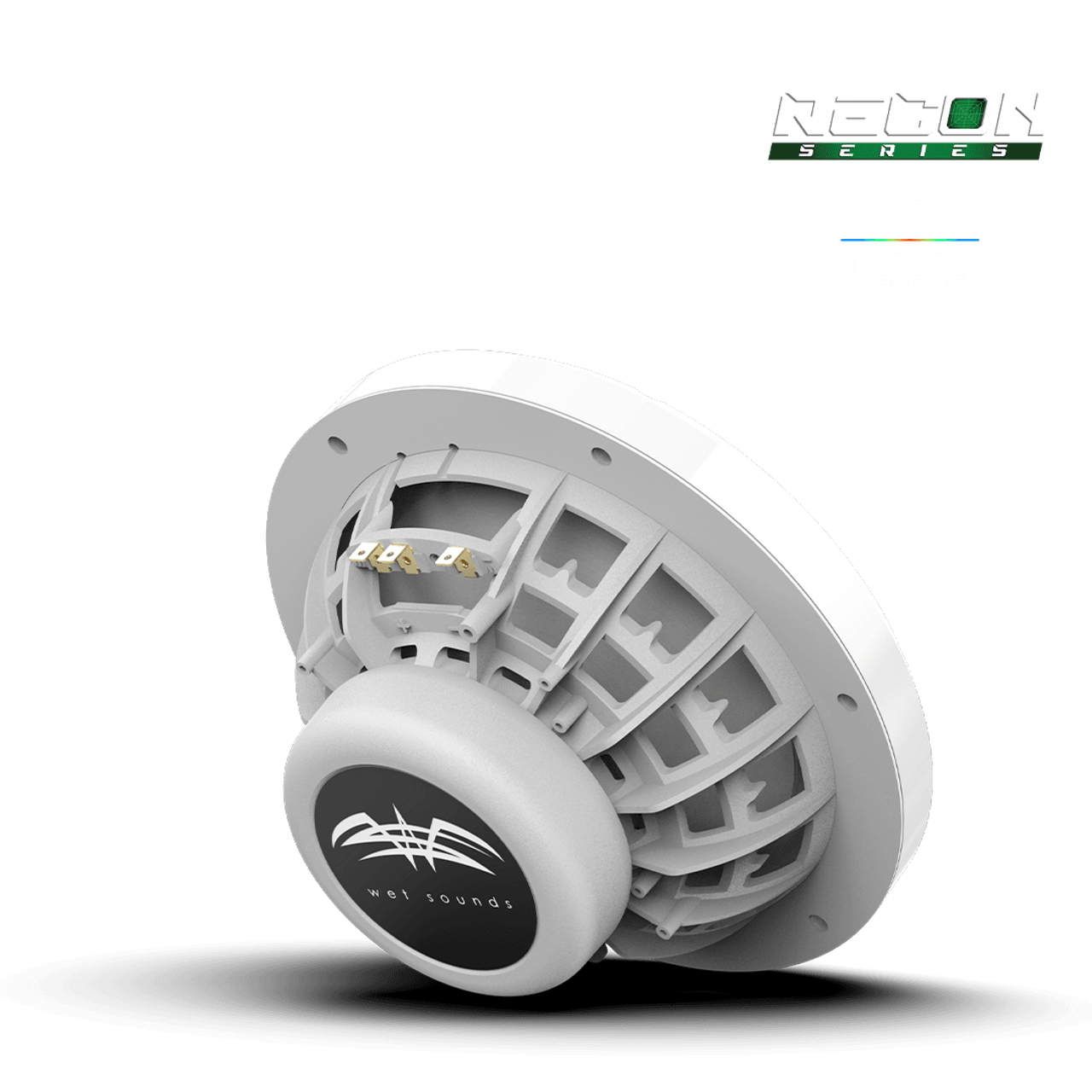 RECON 8 XW-W RGB – 8 inç Yüksek Çıkışlı Koaksiyel Hoparlör (Beyaz RGB Izgaralı) - Tekne Ses Sistemi