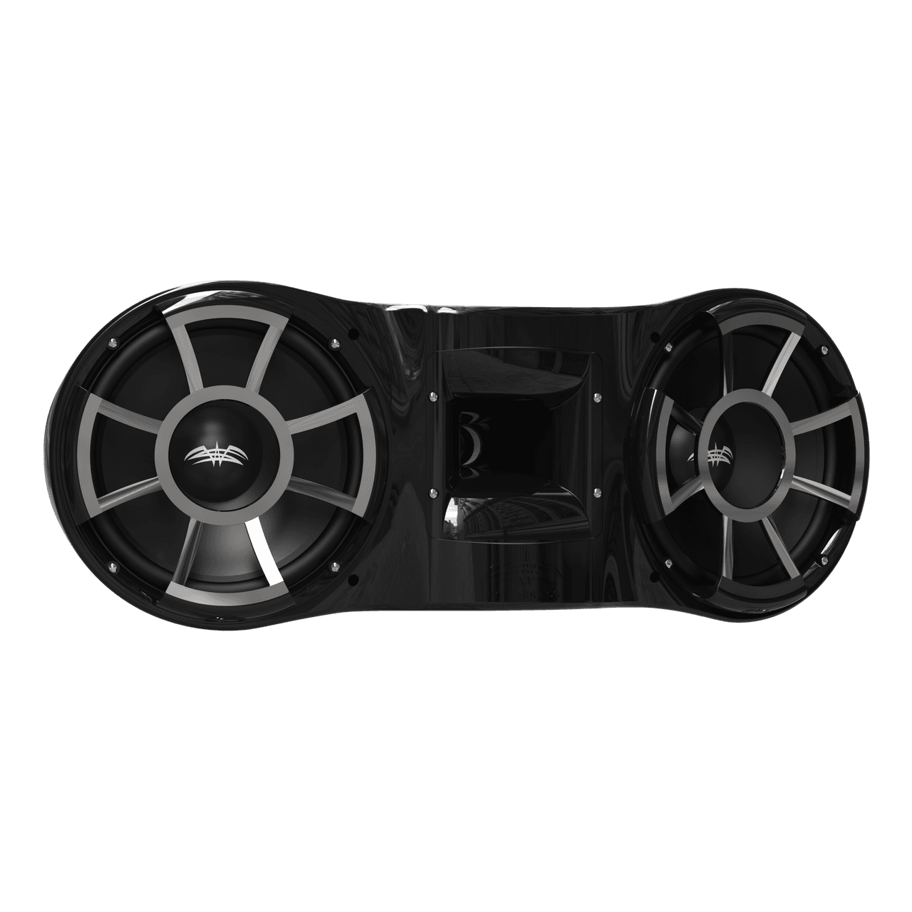 Wet Sounds REV 410 B-FC SA V2 Revolution Series Çift 10" Siyah Kule Hoparlör - Tekne Ses Sistemi