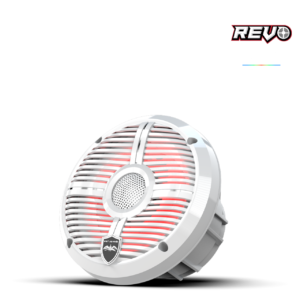 Wet Sounds REVO 6 XWW | 6.5" Marine Koaksiyel Hoparlör – Beyaz RGB Izgaralı - Tekne Ses Sistemi