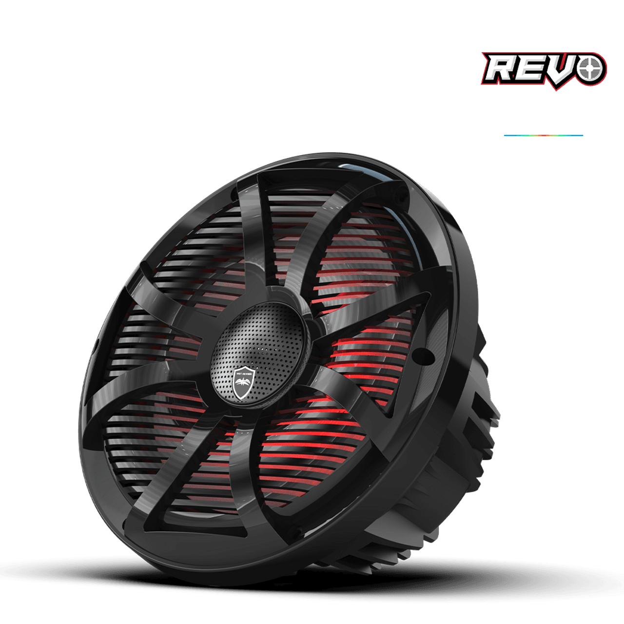 Wet Sounds REVO CX-10 XS-S S2 10” Yüksek Güçlü Komponent Tarzı Koaksiyel Hoparlör – XS Gümüş RGB Izgaralı - Tekne Ses Sistemi