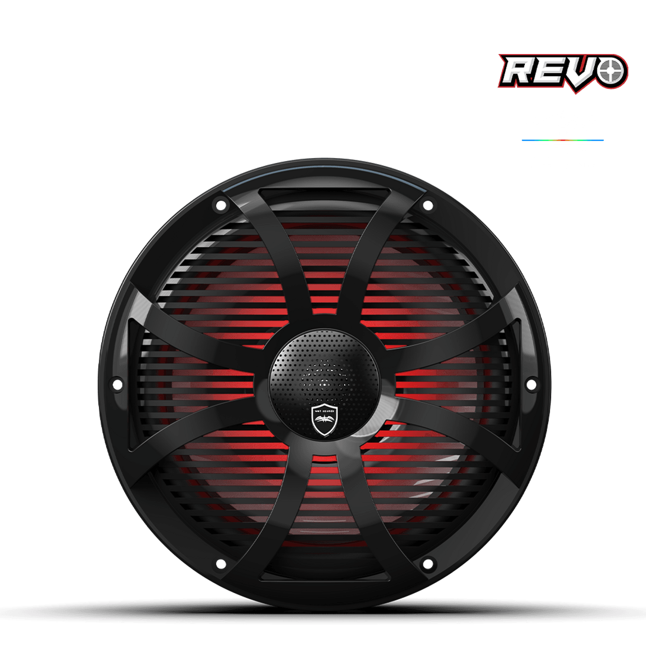 Wet Sounds REVO CX-10 XS-S S2 10” Yüksek Güçlü Komponent Tarzı Koaksiyel Hoparlör – XS Gümüş RGB Izgaralı - Tekne Ses Sistemi
