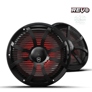 Wet Sounds REVO CX-10 XS-S S2 10” Yüksek Güçlü Komponent Tarzı Koaksiyel Hoparlör – XS Gümüş RGB Izgaralı - Tekne Ses Sistemi
