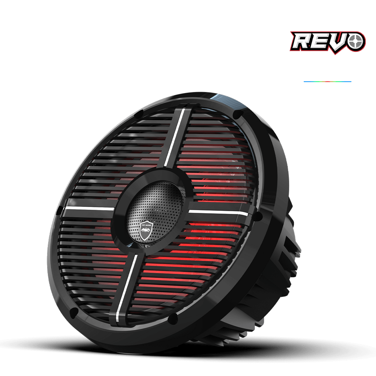 Wet Sounds REVO CX-10 XW-B S2 10” Yüksek Güçlü Komponent Tarzı Koaksiyel Hoparlör – XW Siyah RGB Izgaralı - Tekne Ses Sistemi