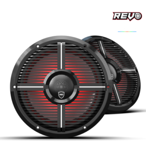 Wet Sounds REVO CX-10 XW-B S2 10” Yüksek Güçlü Komponent Tarzı Koaksiyel Hoparlör – XW Siyah RGB Izgaralı - Tekne Ses Sistemi