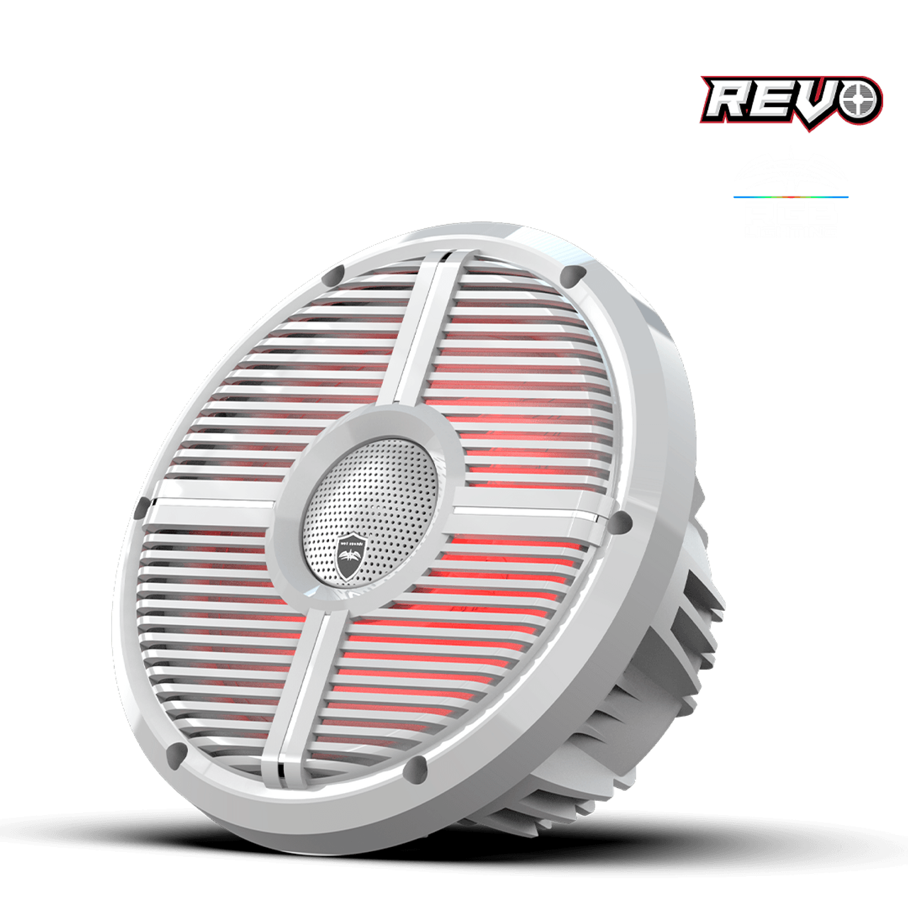 Wet Sounds REVO CX-10 XW-W S2 10” Yüksek Güçlü Komponent Tarzı Koaksiyel Hoparlör – XW Beyaz RGB Izgaralı - Tekne Ses Sistemi