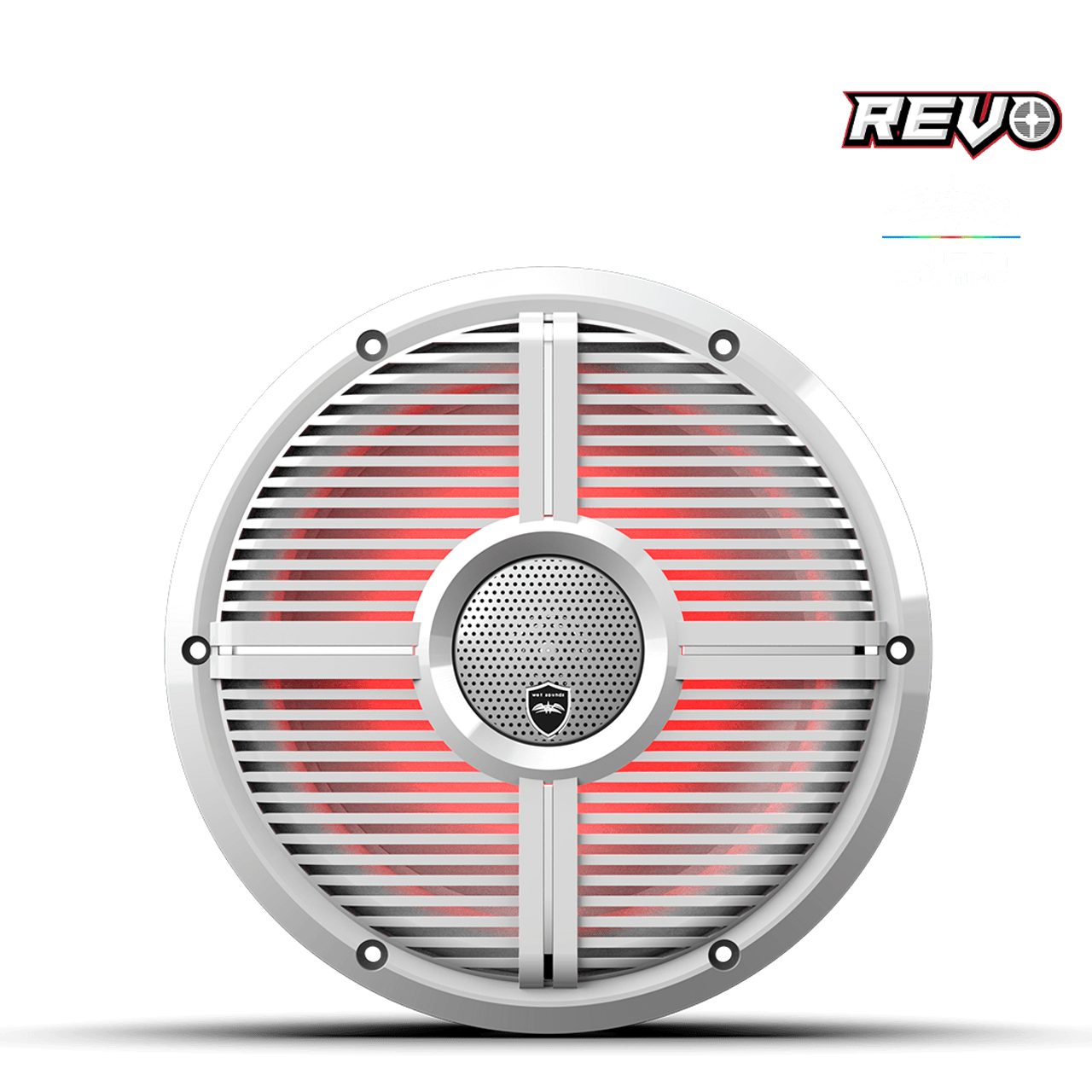 Wet Sounds REVO CX-10 XW-W S2 10” Yüksek Güçlü Komponent Tarzı Koaksiyel Hoparlör – XW Beyaz RGB Izgaralı - Tekne Ses Sistemi