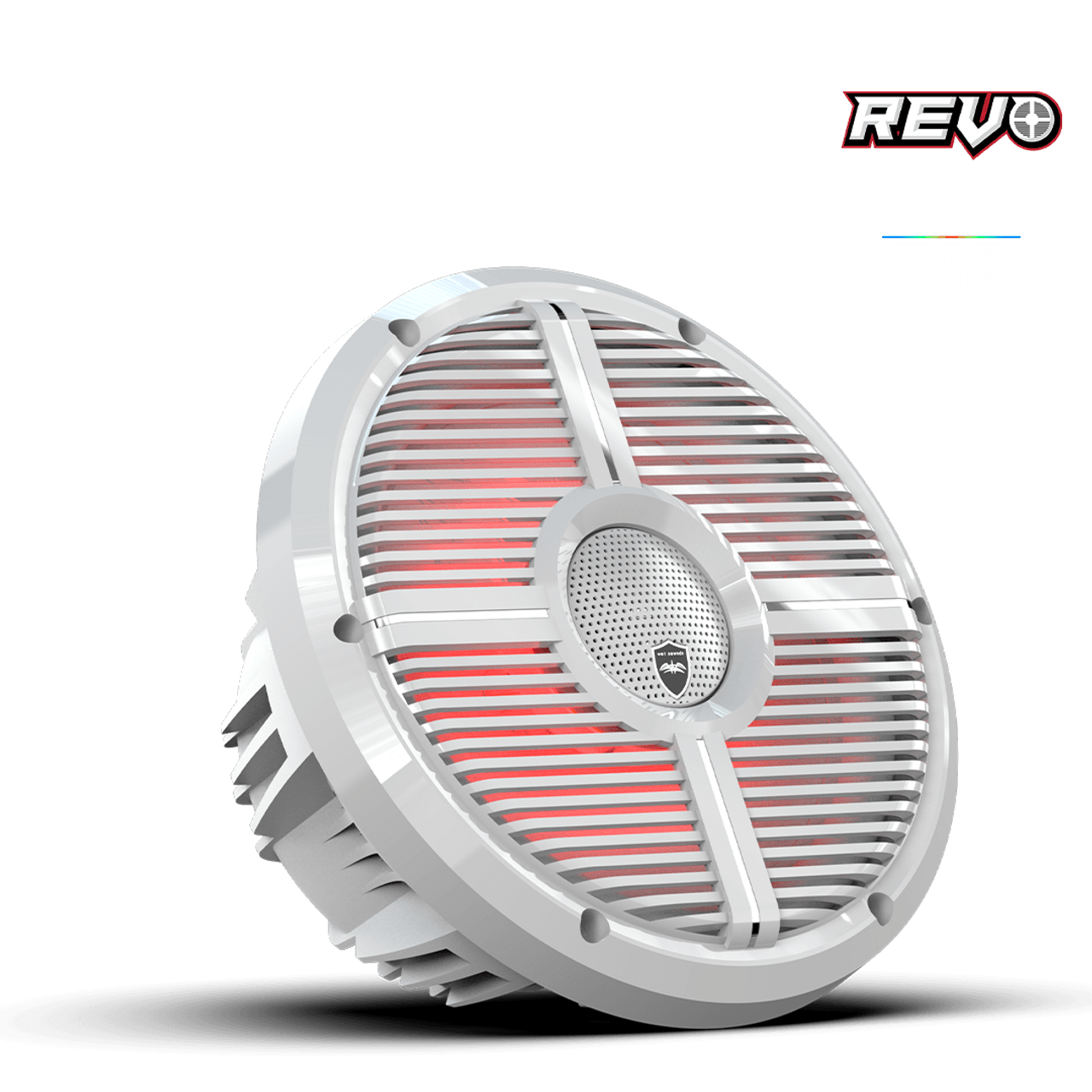 Wet Sounds REVO CX-10 XW-W S2 10” Yüksek Güçlü Komponent Tarzı Koaksiyel Hoparlör – XW Beyaz RGB Izgaralı - Tekne Ses Sistemi
