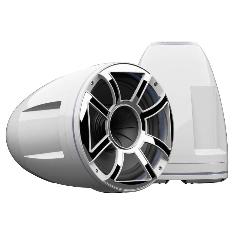 Wet Sounds REV 10 HD-W – 10 inç 600W RMS Marin Kule Hoparlör (Beyaz) - Tekne Ses Sistemi