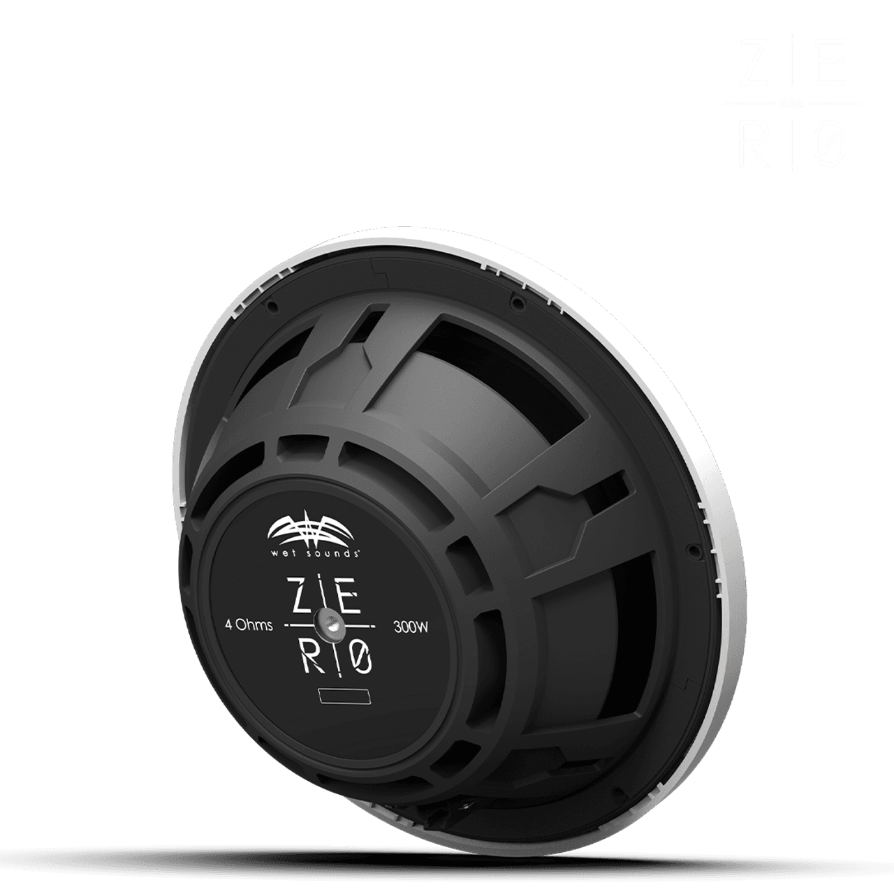 Wet Sounds ZERO 12 S4 XZ-W – 12" 4Ω Yüksek Çıkışlı Marin Subwoofer (Sealed, Beyaz XZ Izgara) - Tekne Ses Sistemi