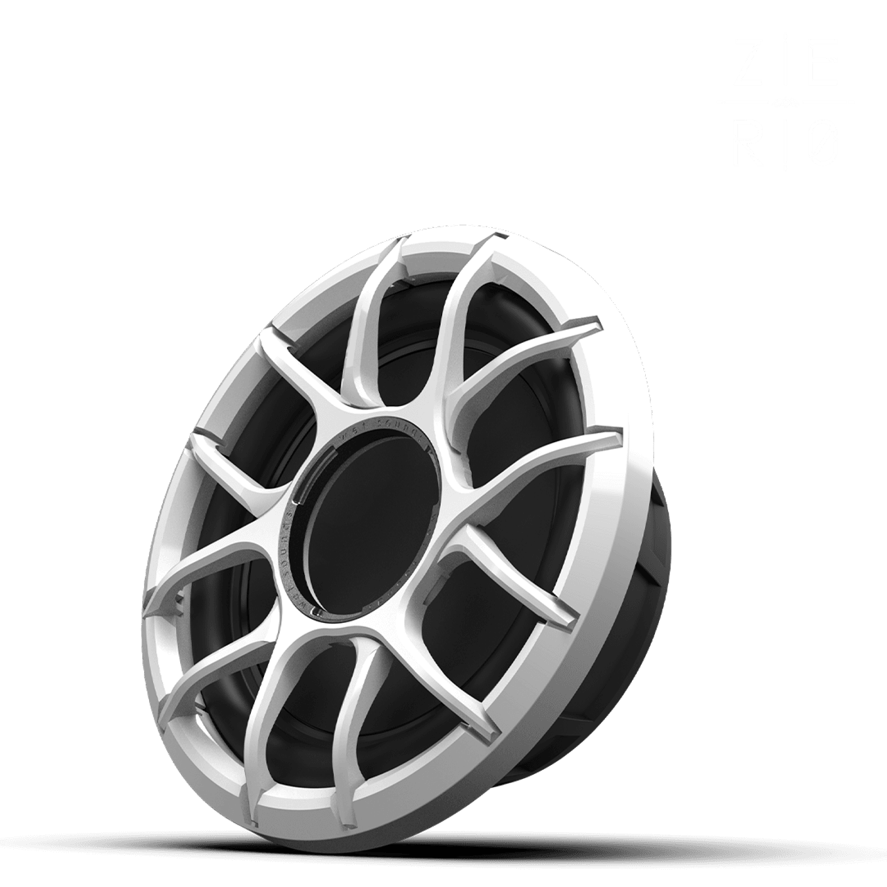 Wet Sounds ZERO 12 S4 XZ-W – 12" 4Ω Yüksek Çıkışlı Marin Subwoofer (Sealed, Beyaz XZ Izgara) - Tekne Ses Sistemi