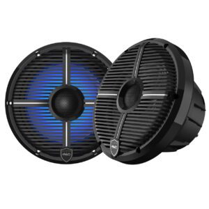 Wet Sounds REVO 8-XWB Black Closed XW Grille 8 Marine LED Inch Coaxial Speakers (pair) - Tekne Ses Sistemi