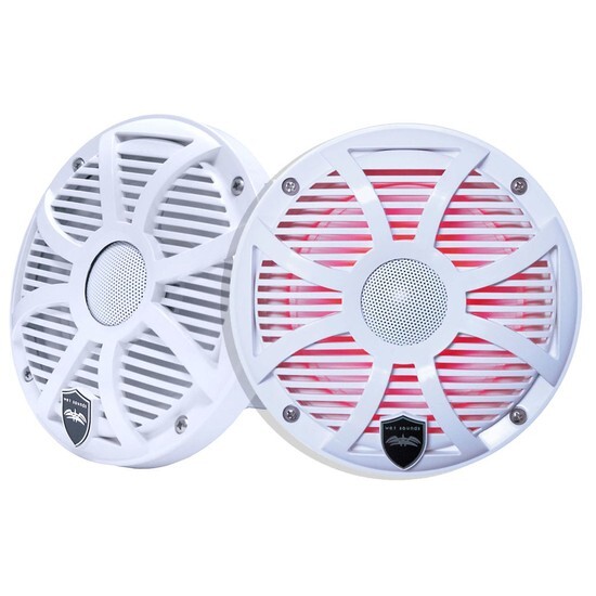 White Closed XW Grille 8” Coaxial Speakers Çift - Tekne Ses Sistemi