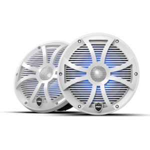 White Closed SW Grille 8” Coaxial Hoparlör Lift - Tekne Ses Sistemi