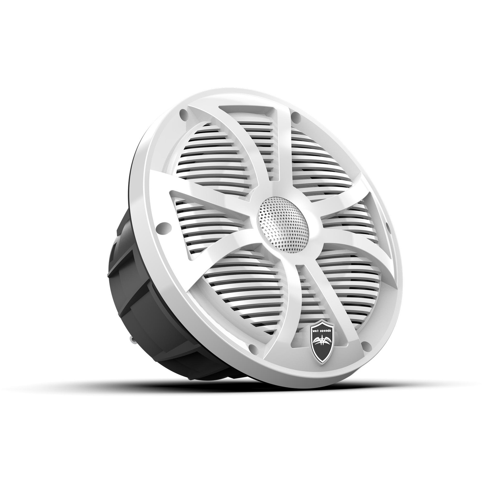 White Closed SW Grille 8” Coaxial Hoparlör Lift - Tekne Ses Sistemi
