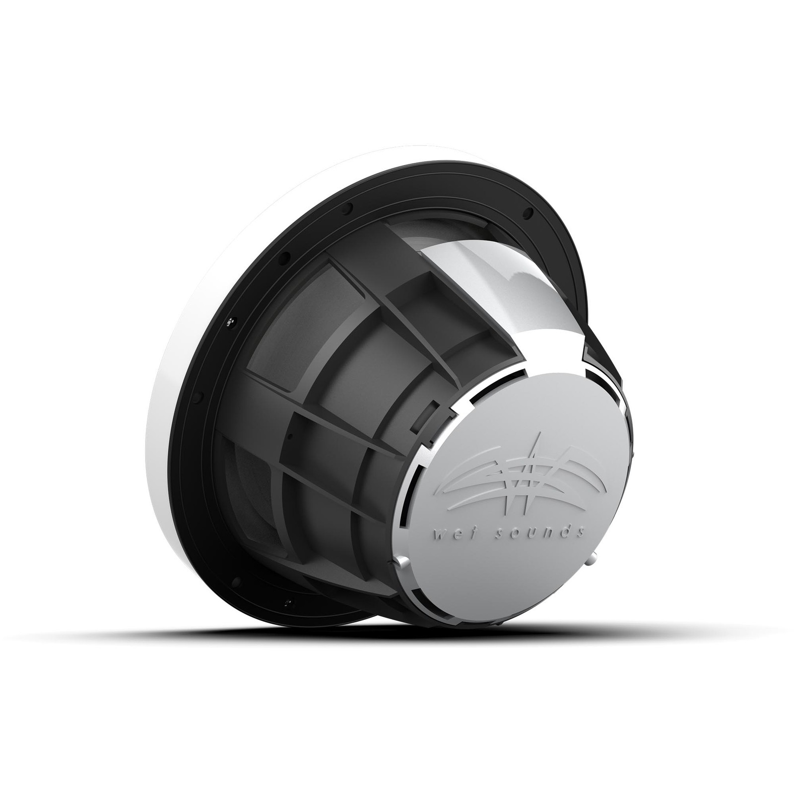 White Closed SW Grille 8” Coaxial Hoparlör Lift - Tekne Ses Sistemi