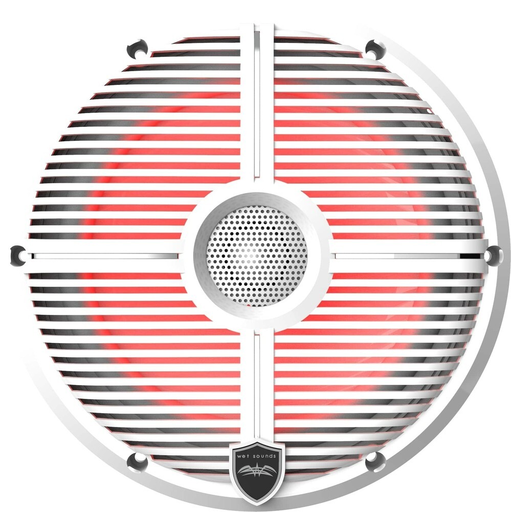 White Closed XW Grille 8” Coaxial Speakers Çift - Tekne Ses Sistemi