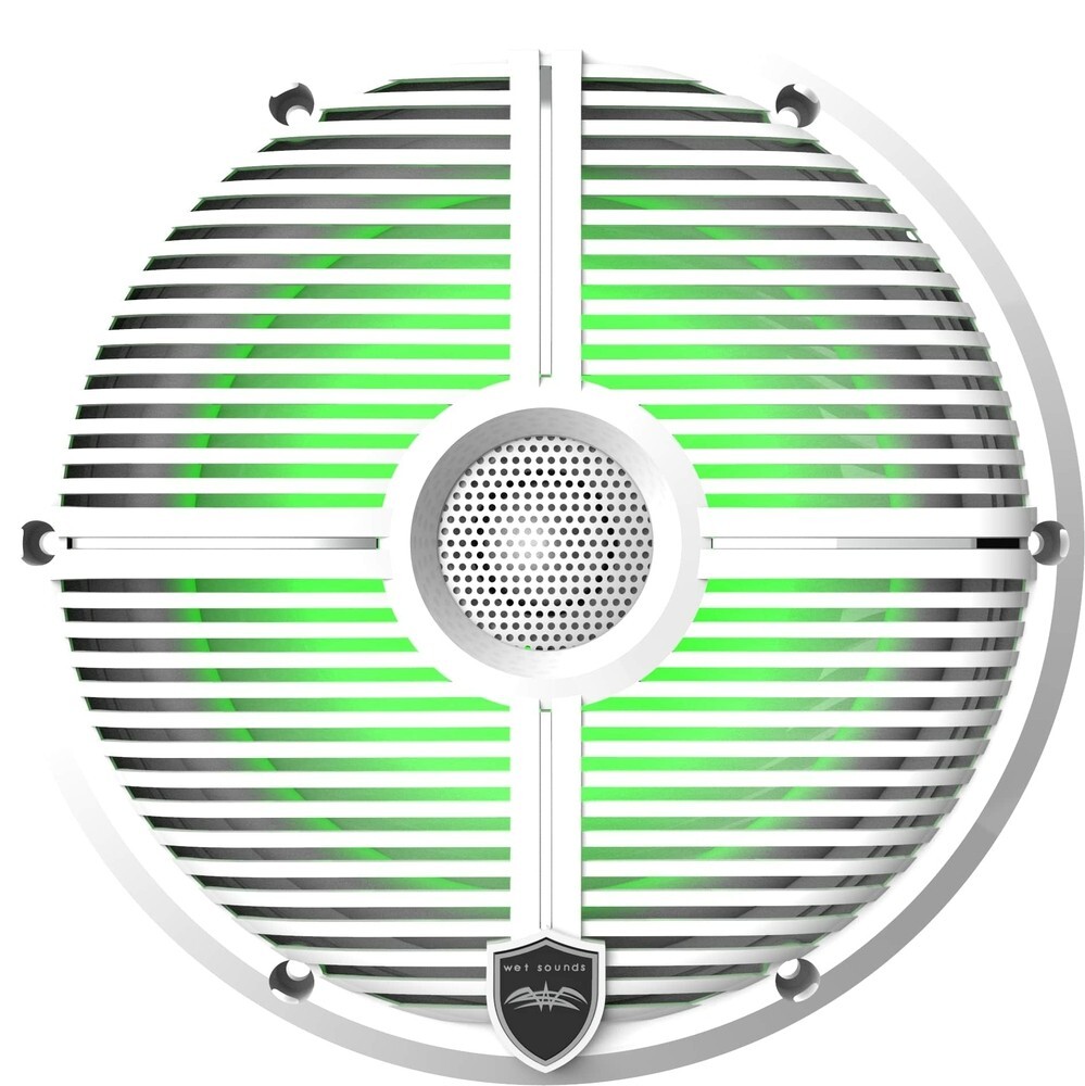 White Closed XW Grille 8” Coaxial Speakers Çift - Tekne Ses Sistemi