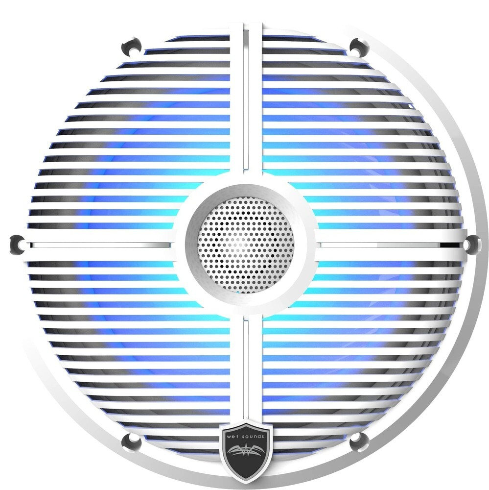 White Closed XW Grille 8” Coaxial Speakers Çift - Tekne Ses Sistemi