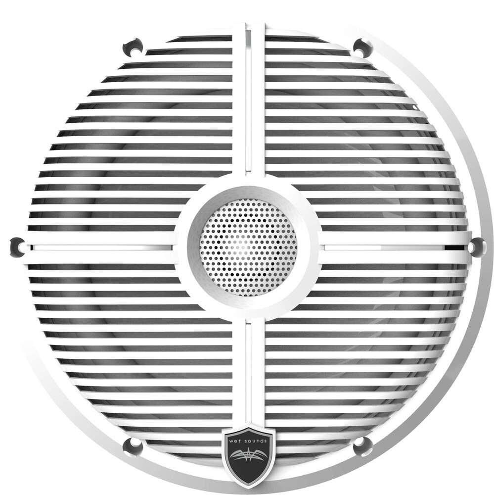White Closed XW Grille 8” Coaxial Speakers Çift - Tekne Ses Sistemi