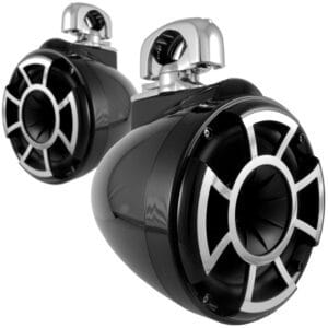 Wet Sounds REV 8 | Revolution Serisi 8" Kule Hoparlör Çifti | 400W Peak | 4 Ohm | Paslanmaz Çelik Döner Kelepçeli - Tekne Ses Sistemi