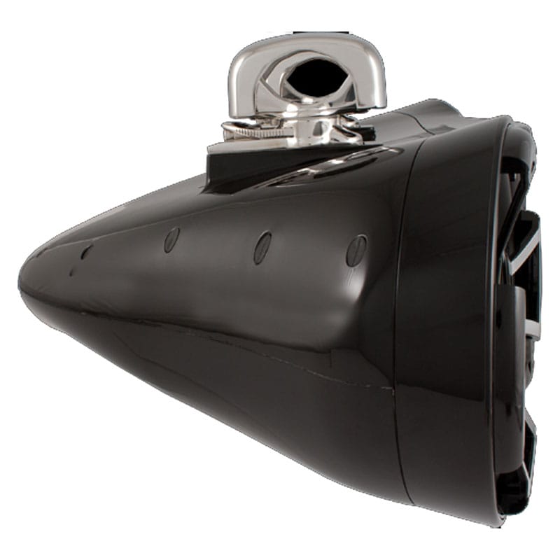 REV 410 B-SC V2 | Wet Sounds Revolution Serisi Çift 10" 800W Siyah Marin Kule Hoparlör (Swivel Kelepçeli) - Tekne Ses Sistemi