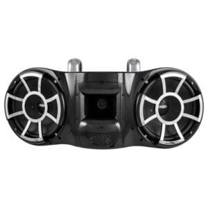 Wet Sounds REV 410 B-FC SA V2 – Çift 10" Siyah Marin Kule Hoparlör TC3 Sabit Kelepçeli - Tekne Ses Sistemi